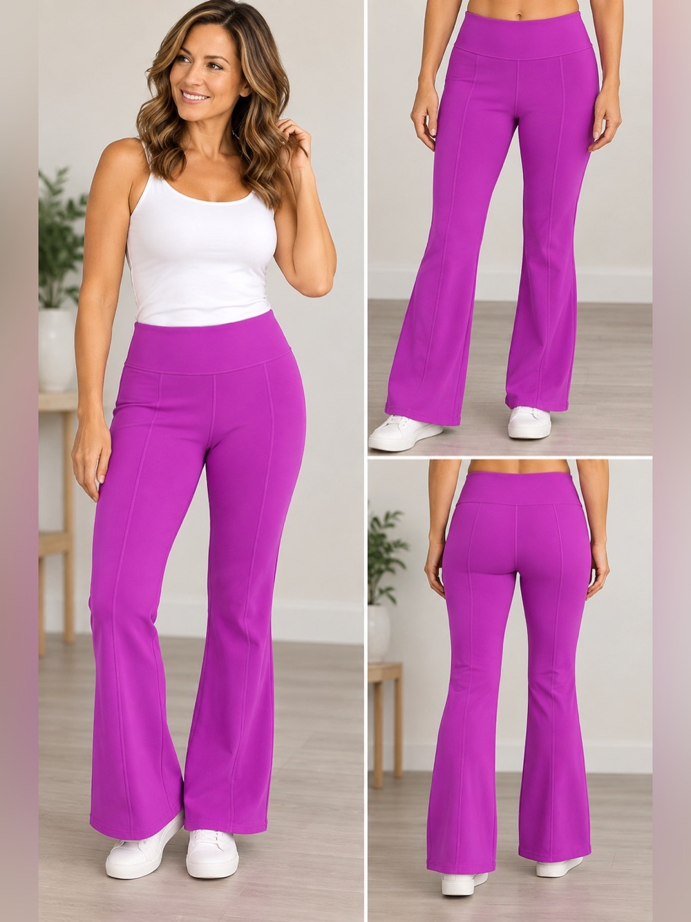 💖 Dear Scarlett "It's MAGIC" Flare Pants – Magenta 💖
